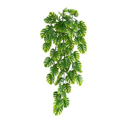 China Artificial Indoor Outdoor Imitation Green Plant Decoration Chlorophytum Vine Leaf Vine Hanging Restaurant Leaf Green Turtle Plant Decoration Outdoor Indoor for sale