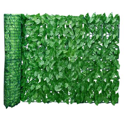 China Minimalist Minimalist Artificial Plastic Leaf Fence Net Balcony Fence Garden Rattan Simulated Yard Simulated Plant Artificial Leaf Fence for sale