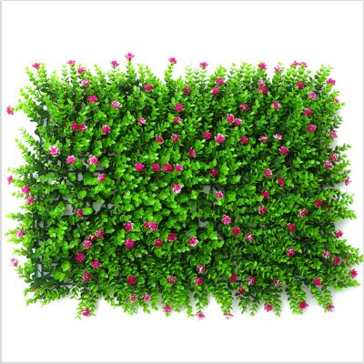 China Eco-Friendly Mixed Ultraviolet Green Hedge Artificial Plant Wall Hanging Plant Vertical Garden Wall Vertical for sale