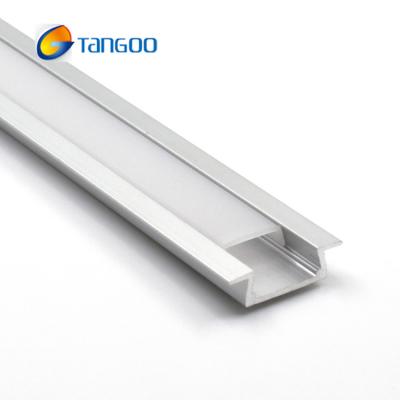 China LED Lighting 2.5m Lengths Aluminum Shallow Profile For Led Strips Recessed for sale