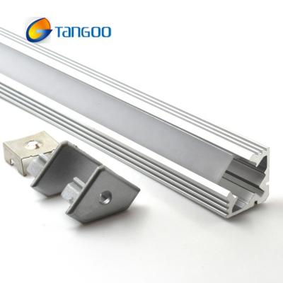 China Led Lighting Led Profile Light With Wall Corner Mounted Led Strip Channel Slot Aluminum Profile for sale