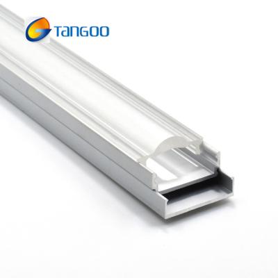 China LED Lighting Aluminum Profile Extrusion Slim Led Layer 30 Degree Double Lens Profile for sale