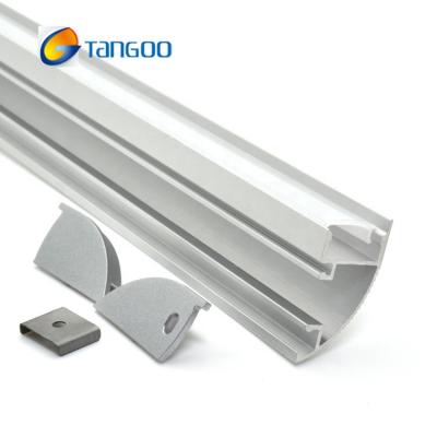 China LED Lighting Aluminum Led Wall Corner Profile Channel For Mounting Corner Led Aluminum Channel Installation for sale