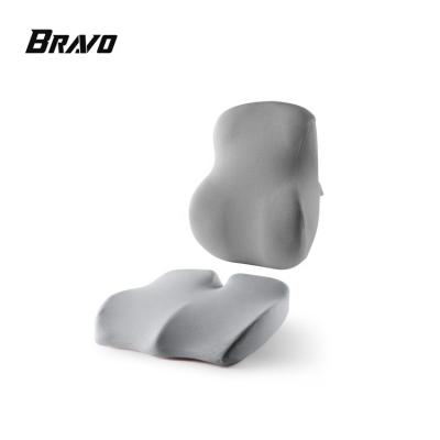 China Bravo Anti-Static Lumbar Support Pillow Memory Foam Office Chair Car Seat Back Cushion Back Support for sale