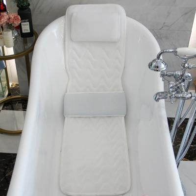 China Viable Full Body Spa Tub Suction Cups Non-slip Waterproof Bath Pillow for sale