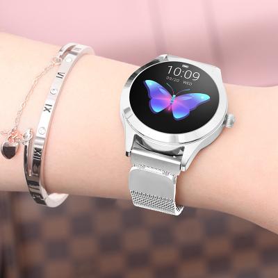 China Hot 2021 Amazon Touch Full Touch Screen Round Screen Woman Smart Watch With Ecg Heart Rate Smart Watch for sale