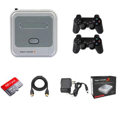 China Pro 2.4G Gamepad 4K Consola Retro Super X Console Wireless Game Console Player For PSP PS1 N64 DM Build In 50000 Games Super X Console for sale