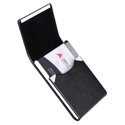 China Custom Business Card Holder Business Card Holder Fashion Logo Leather Name Card Card Holder for sale