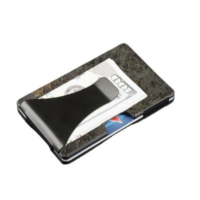 China RFID Blocking Protect Manufacturer Wholesales Fashionable Marble Forged Carbon Fiber Business Gift for sale