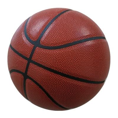 China New Fashion Outdoor Activity PU Laminate Microfiber Leather Basketball Ball Balls Leather Basketball for sale