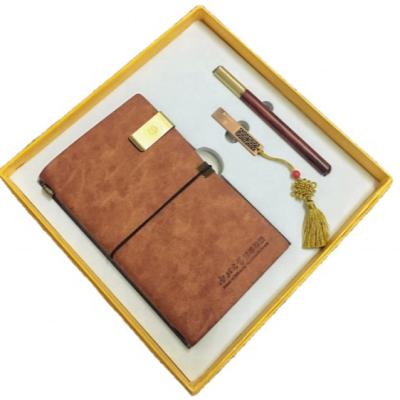 China Barber Shop 2022 Hot Sale Luxury Promotional Custom Gift Logo Notebook Pen Corporate Business Set For Office Men for sale