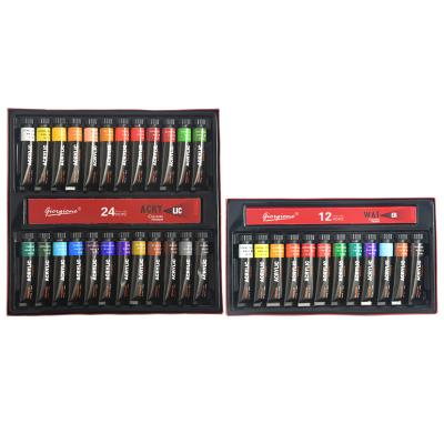 China Wide Color Selection High quality New Style Giorgione 12 Colors 12ml Aluminum Tubes Acrylic Paint Set for sale