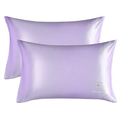 China Anti-Static Custom Sublimation Blankets Polyester Satin Silk Pillowcase Pillow Case For Hair And Skin With Hidden Zipper for sale