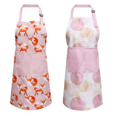 China Adjustable Eco-friendly/Durable/Washable Logo Cartoon Printing Polyest Kids Apron Cotton Kids Custom Baking Aprons for sale