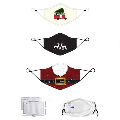 China Reusable Washable Eco-friendly Christmas Cloth Cloth Custom Face Mask Cotton Facemask Logo Mask for sale