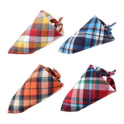 China Viable Wholesale Multiple Sizes Cat Triangle Collar Scarf Custom Cotton Dog Bandanas Bibs For Dogs Puppies for sale