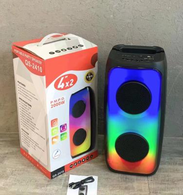 China Bluetooth Speaker 4 Inch Portable Speaker Flame Light Professional Audio With Mobile Phone Bracket Te koop