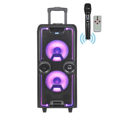 China Dual SubwooferRemote Control Speaker 10-inch Square Dance Karaoke Speaker Party Professional Audio for sale