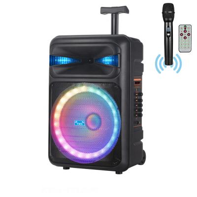 China 15-inch Outdoor Portable Speaker Marquee Ring Lever Sound Speaker Microphone Audio Amplifiers With Wireless Remote Control for sale