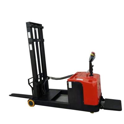 China Hot Sale Porcelain Hotels Sheet Metal Reach Fork Stacker Kalmar Manuall Pallet Stacker 2500 Kg for sale