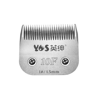 China Stored Grade 10F Pet Grooming Blades European Nano-titanium Steel Blades For Pet Clipper Professional for sale