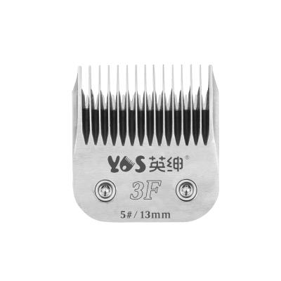 China Stocked 3F pet clipper blades comparable to excellent flatness A5 titanium steel pet clipper cutting blades for dog cat hair trimming for sale