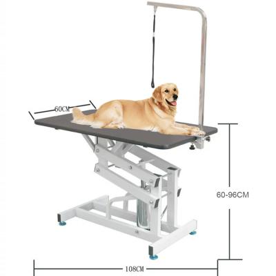 China Top Material Viable Grooming Table For Large Breed Dogs Pet Dog Salon Hydraulic Adjustable Grooming Table Vet Grooming for sale