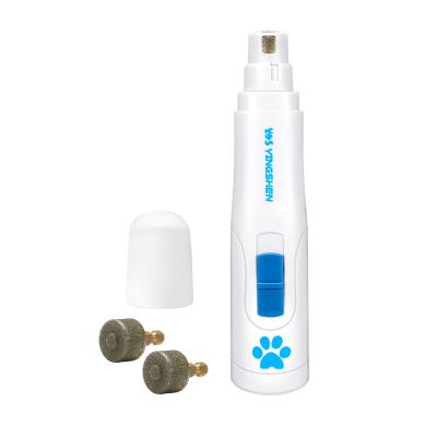 China New Stored Original Electric Rechargeable Low Noise Pet Nail Grinder In Dog Cat Claw Care for sale