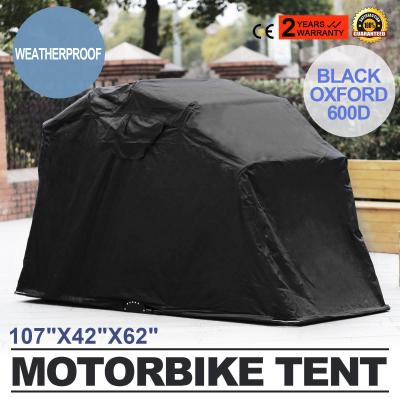 China Large Metal Motorcycle Shelter Cover Bike Shed Cover Outdoor Thrown Garage Moped Motorcycle Storage for sale