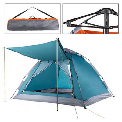 China Easy Up Self Rising Camping Tent Outdoor Fiberglass Pole Shelter Windproof Waterproof for sale