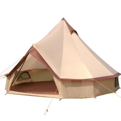 China Waterproof / Ventilation / Yeler Large Space Camping Family Waterproof Safari Tent 210D Oxford Yurt Tent For Hiking for sale