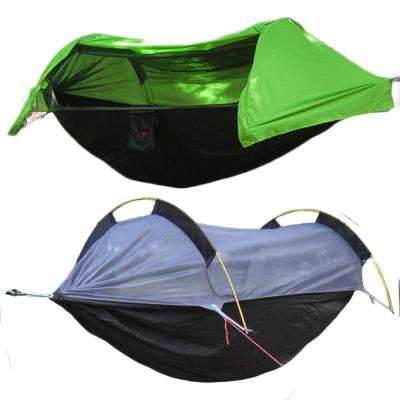 China High Quality Outdoor Furniture Mosquito Repellent Net and Rainfly Cover Camping Hammock for sale