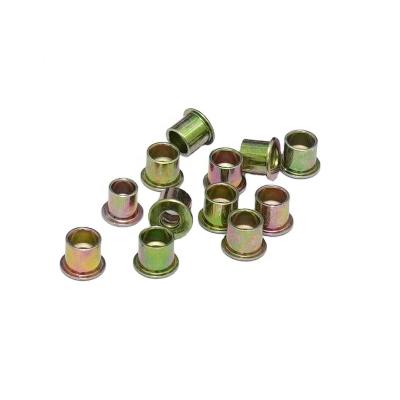 China Steel New Arrive 9MM Semi Tubular Flat Head Bronze Plated Hollow Rivet for sale