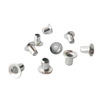 China Helmet Metal Iron Customized Head Semi-hollow Head Semi Tubular Countersunk Rivet for sale