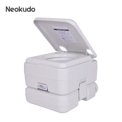 China Concealed Tank Square Plastic Portable Composting Toilet, 10L Portable Toilet For Outdoor Mobile Toilet And Customized For RV for sale