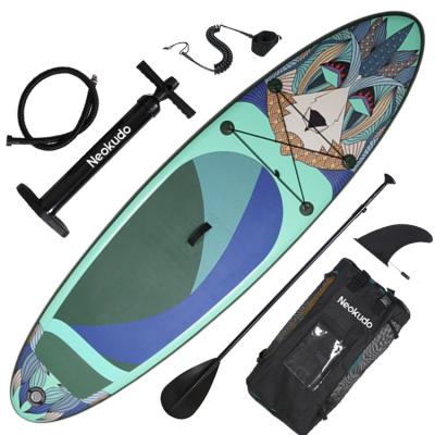 China Unisex Inflatable Stand Up Paddle Board With Travel Backpack Paddle Pump Leash for sale