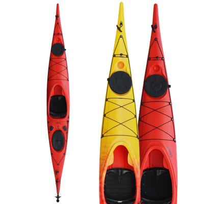 China LLDPE HULL 410CM Classic Kajak 1 Seat HDPE SEA KAYAK for sale