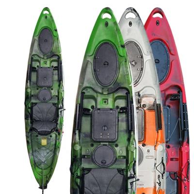 China LLDPE KAYAK MANUFACTURER WHOLESALE 1 Person LLDPE Kayak Polyethylene SIT ON TOP 350CM FISHING KAYAK for sale