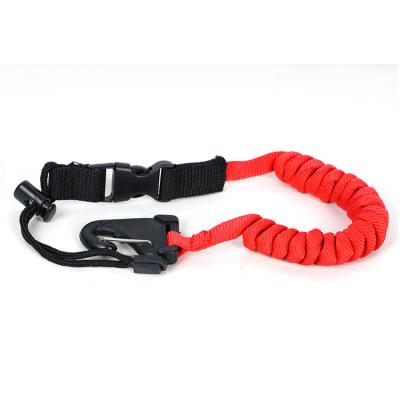 China 2019 Goods China Factory Customized Color Nylon + PU Material Kayak Paddle Leash With Quick Button for sale