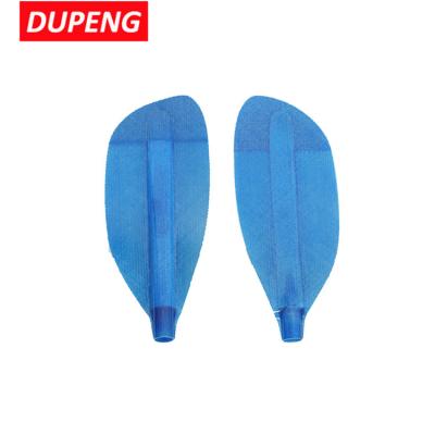 China Wholesale Premium Kayak Paddle Stiffness Blade Length 46Cm Carbon Shaft White Water Light Blue Kayak Paddles for sale