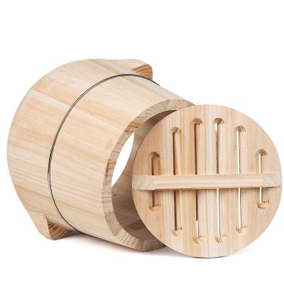 China Viable Manufacturers Selling Wholesale New Style Wooden Bottom Craft Wooden Steam Sushi Rice Consumer and Commercial for sale