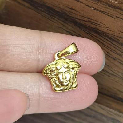 China New Fashion Vintage Small Jellyfish Charm Pendant 18K Gold Plated Stainless Steel Mens Jellyfish Head Pendant Designs For Bracelet Anklet Chain Hot for sale