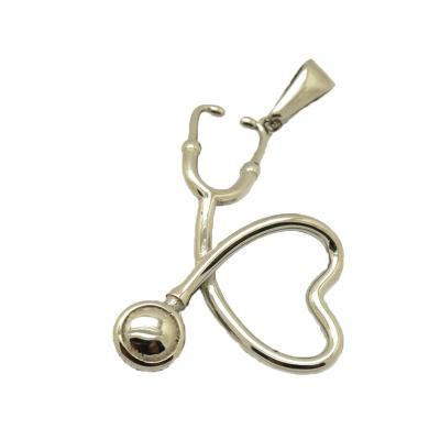 China Lead& Nickel Free Stethoscope Necklace Olivia Hot Design Stainless Steel Medical Pendant Jewelry Female Jewelry Nurse Doctor Gift for sale