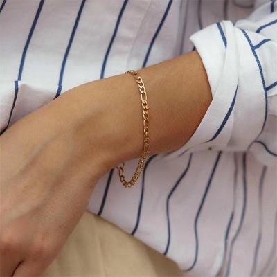 China Vintage 3mm Stainless Steel Figaro Women Necklace Bracelets Figaro Chain Anklet For Men Fashion Vintage Design Factory Wholesale 2022 for sale