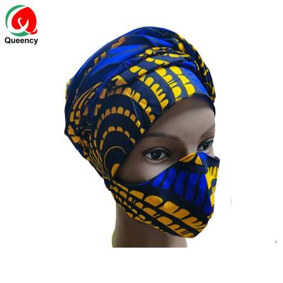 China Popular Queency African Gele Headties Ankara Auto Wax Print Head Wraps For Daily Life, Party, Any Occasion for sale