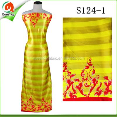 China Wholesale Anti-Static Design 100% Anti-static Elegant Fancy Silk Stretch S129 Queency Floral Printed Satin Fabric for sale