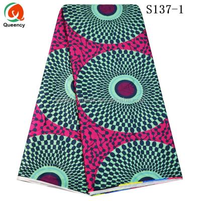 China Queency New Wholesale Shrink-Resistant African Polyester Satin Fabric Silk Printed Dress Styles for sale