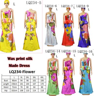 China Daily Life Etc Floral Prints African Clothing Wedding Party Queency Designs African Print Dress Style for sale