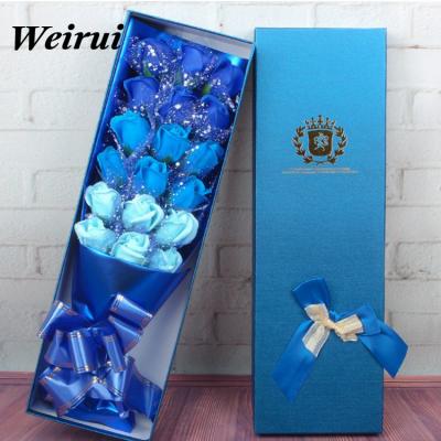 China Creative Rose Soap Bouquet Gift Box Valentine's Day Thanksgiving Christmas Surprise Wedding Gift For Girlfriend for sale