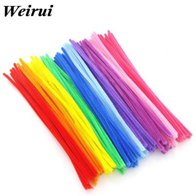 China Pile Roots Tornado Bar Plush Puzzle Toy Caterpillar Rods Colorful DIY Kindergarten DIY Handmade Material Pipe Cleaner Game for sale